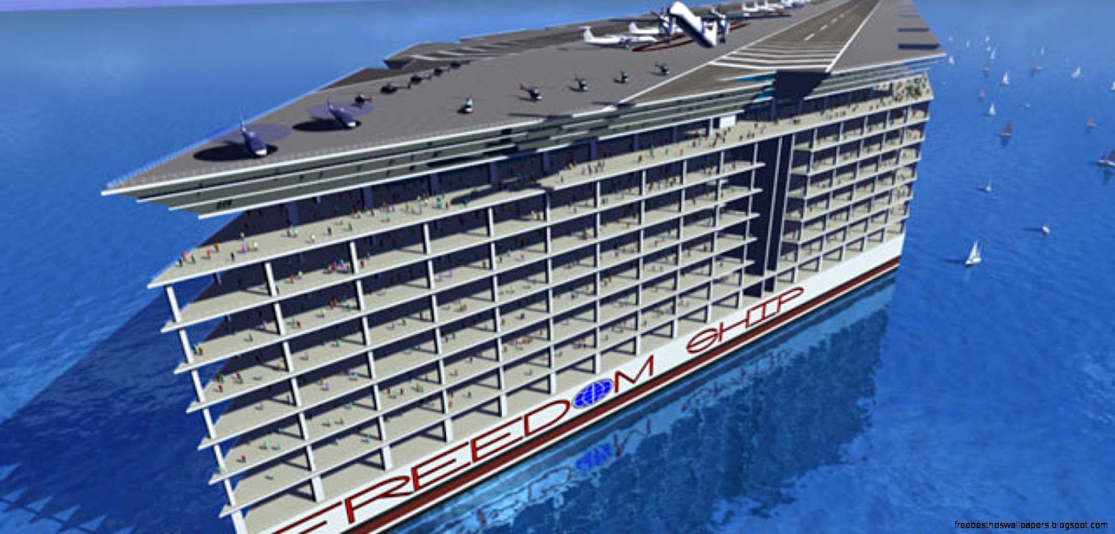 Freedom Ship City at Sea