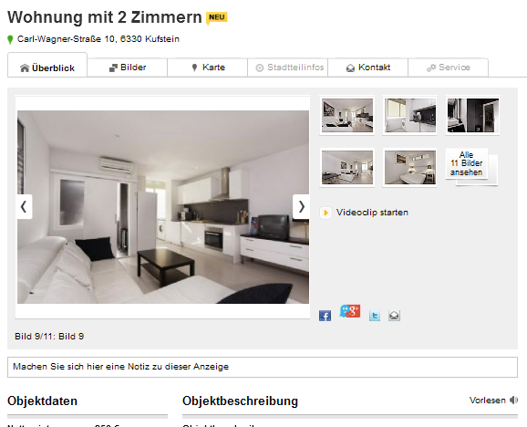 Single wohnung kufstein