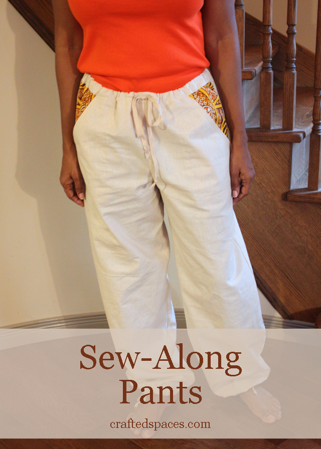 Crafted Spaces: Sew-Along - New Look 6005 Pants