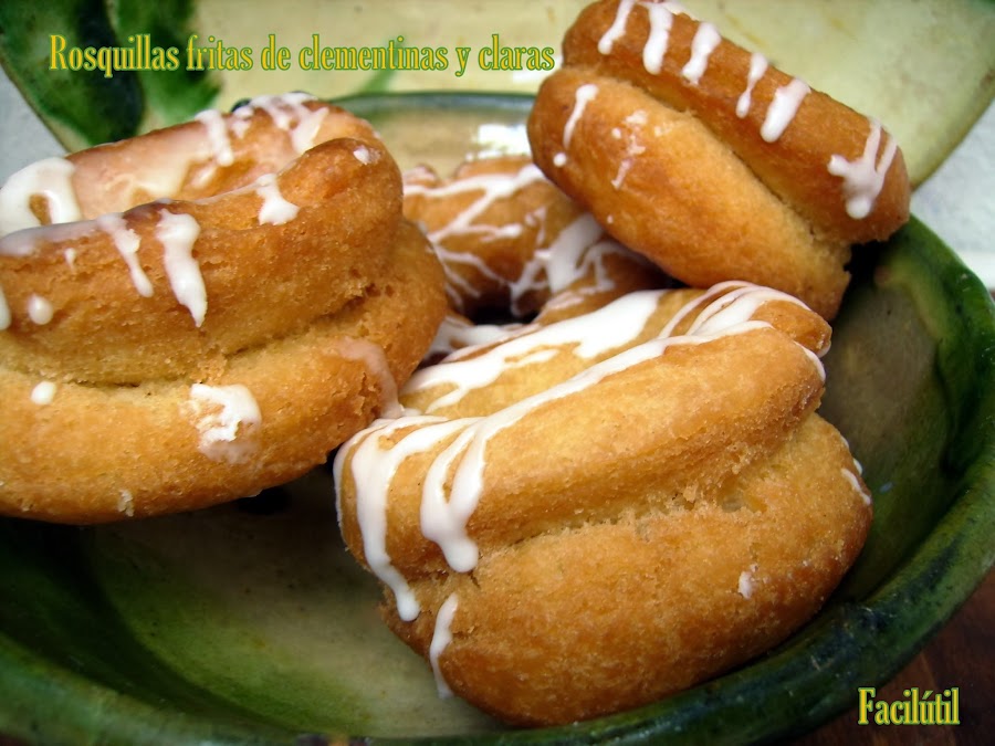 Rosquillas-fritas-con-clementinas-y-claras