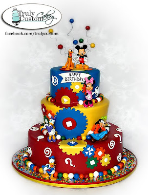 Mickey Mouse Clubhouse Birthday Cake on Custom Cakery  Llc  There S Something About Bright Colors On A Cake