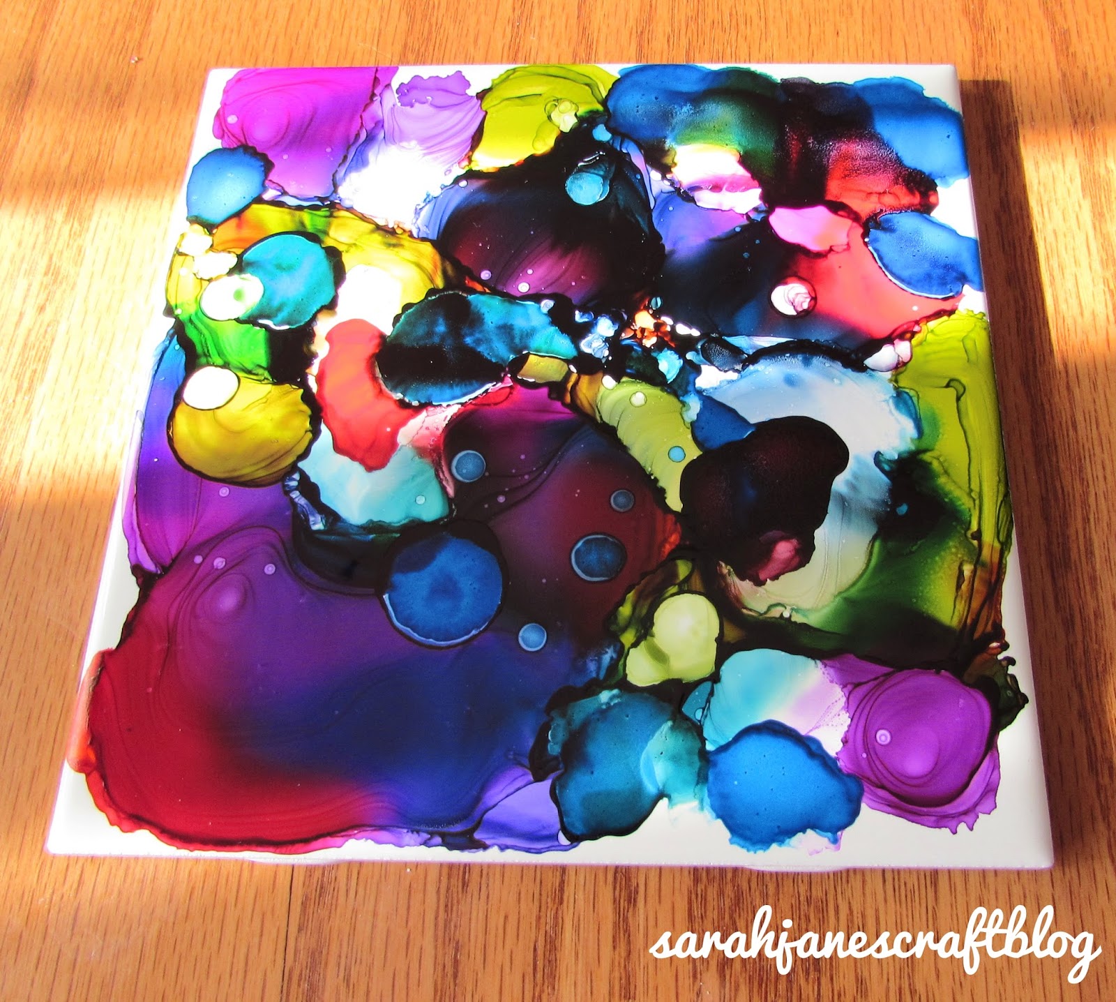 Sarah Jane's Craft Blog Setting Alcohol Ink on Fire?