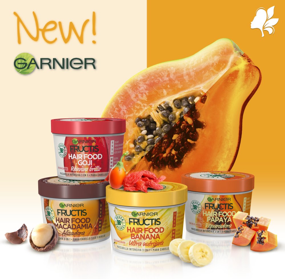 GARNIER FRUCTIS HAIR FOOD PAPAYA, 3 EN 1