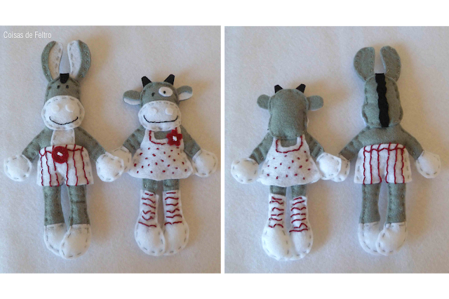 Paquito e Lolita bonecos