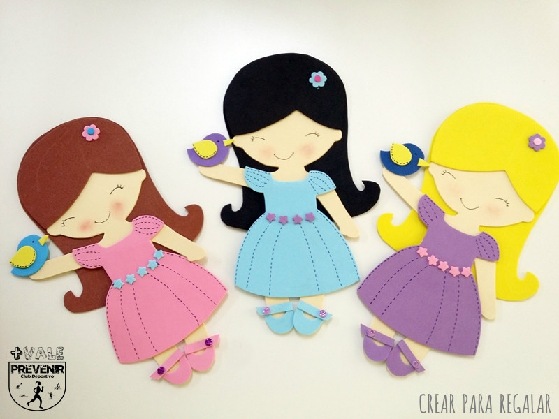 Eva Fofuchas De Fomi Muñecas MuÃ±ecas Goma Eva Enfermera MuÃ±ecas