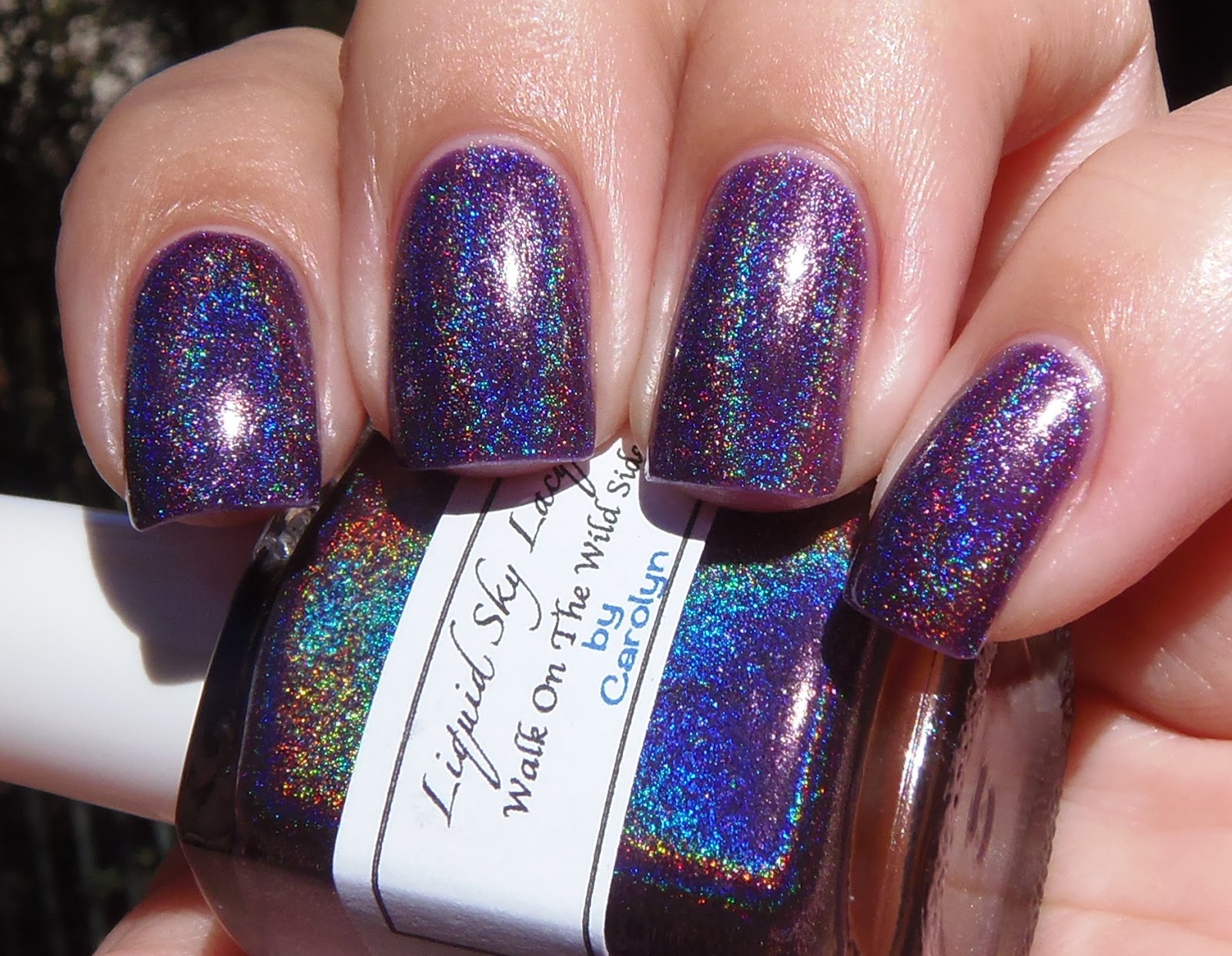 Sparkly Vernis: Purple Holo Week: LSL Walk On The Wild is a rich violet ...