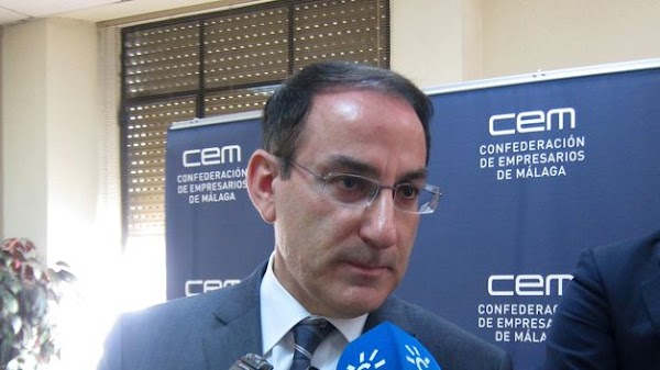 La Confederación de Empresarios de Málaga también manda su apoyo al Málaga CF