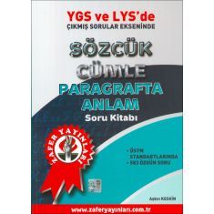 Zafer YGS Türkçe Sözcük Cümle Paragrafta Anlam Soru Kitabı Zafer YGS Türkçe Sözcük Cümle Paragrafta Anlam Soru Kitabı