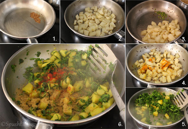 Spusht | How to cook Palak Aloo ki Subzi
