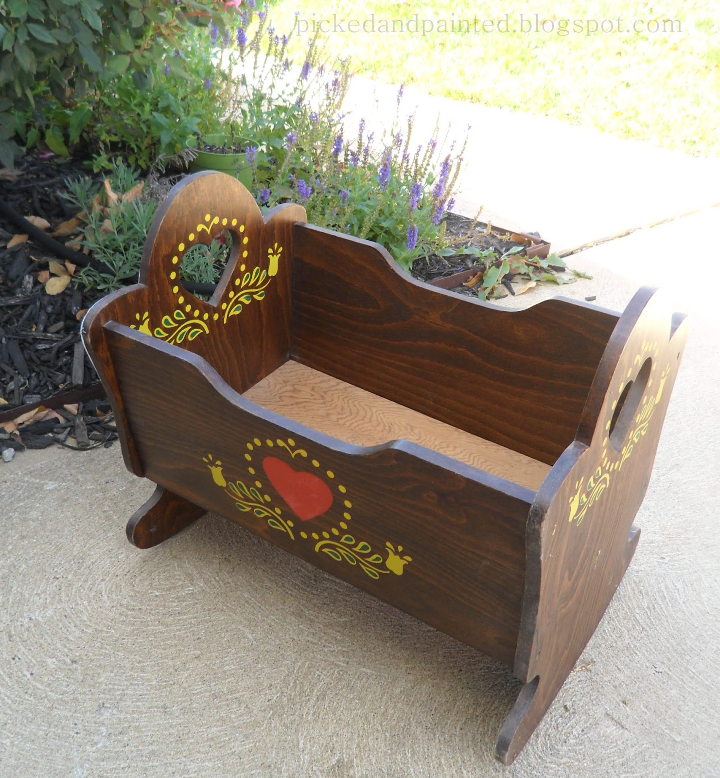 Helen Nichole Designs Custom Baby Doll Cradle