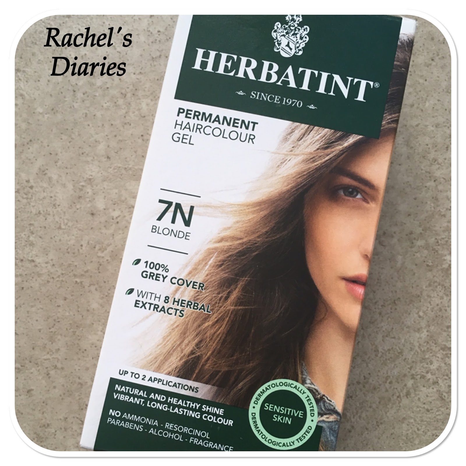 Rachel's Diaries: Review | Herbatint Permanent Hair Colour - 7N Blonde