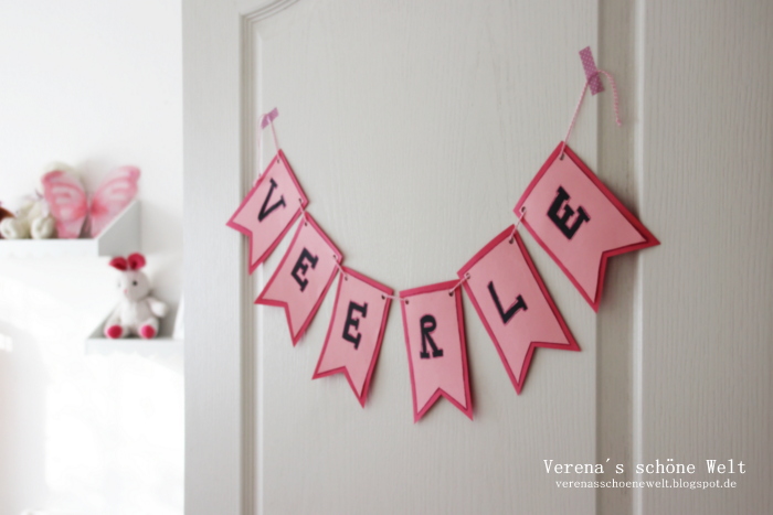 Ideen Fur Das Kinderzimmer Diy Namensschilder Diy Banner Ideas For Kids Room Verena S Schone Welt