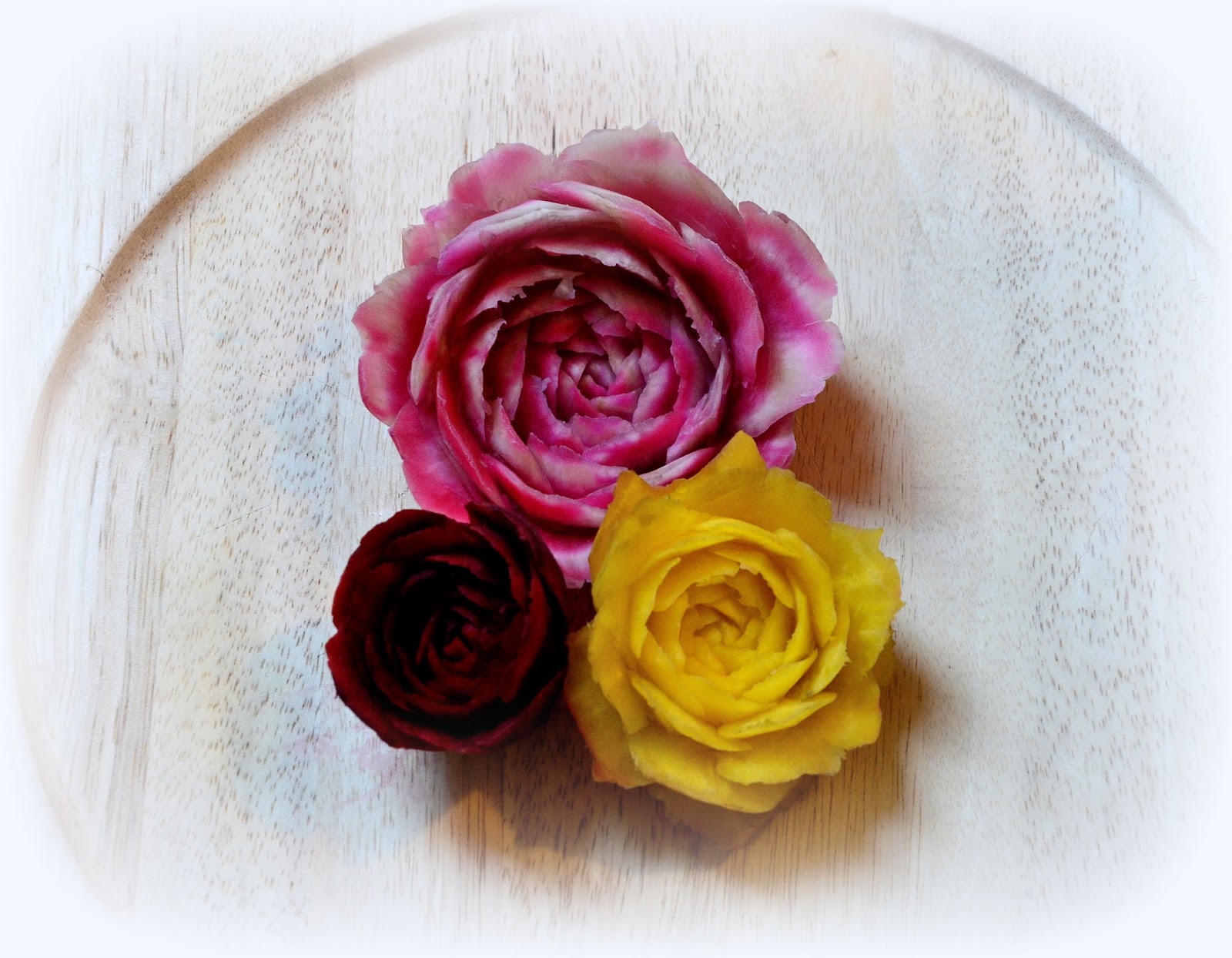 food carving ivelin stanchev Beetroot Roses Food Carving by Ivelin