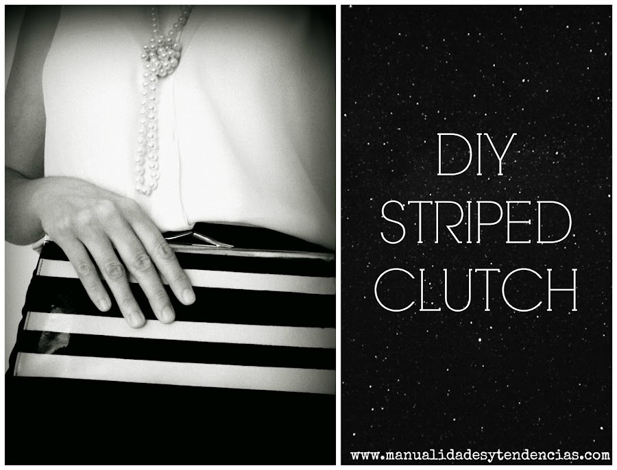 How to make a striped clutch