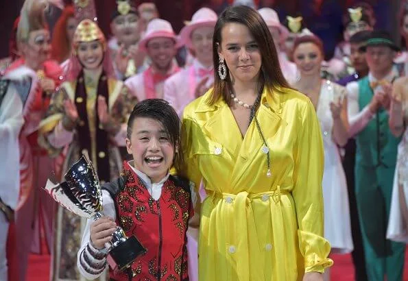 Princess Stephanie, Pauline Ducruet, Louis Ducruet and Camille Gottlieb attended the awards ceremony of International Circus Festival