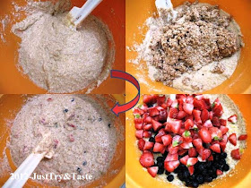 Resep Muffin Blueberry & Strawberry: You Are What You Eat