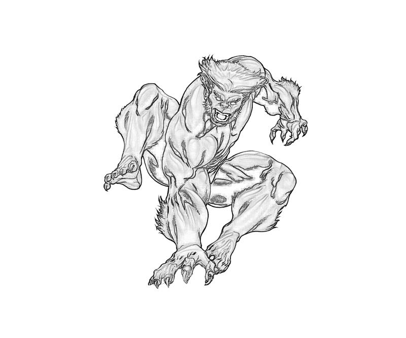 x men coloring pages beast body - photo #10