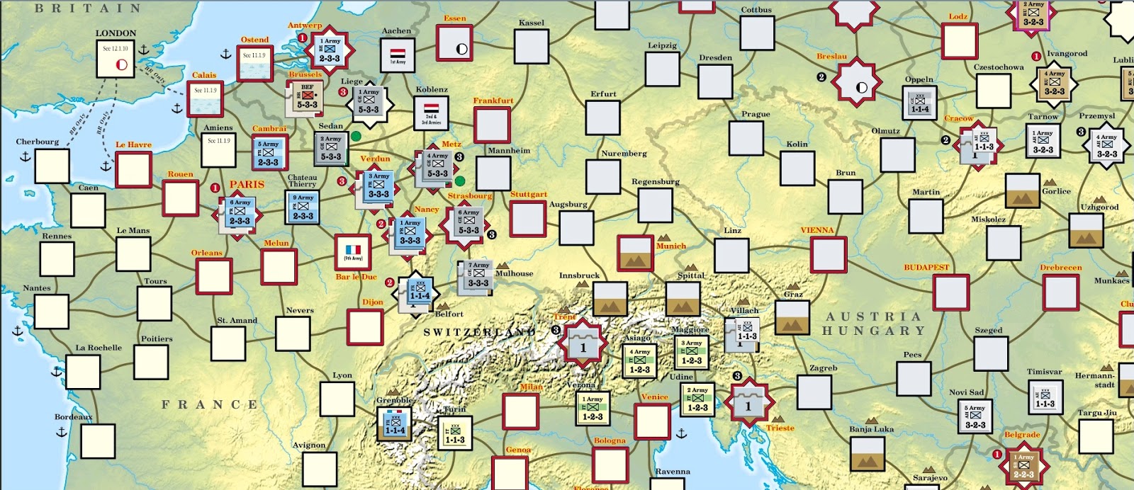 Sgt Steiner's Wargaming Blog Paths Of Glory Vassal game