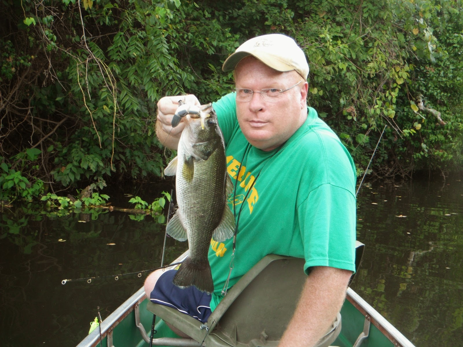 North Carolina River Fishing and Canoeing with Mack Haw River Float 9/5/14
