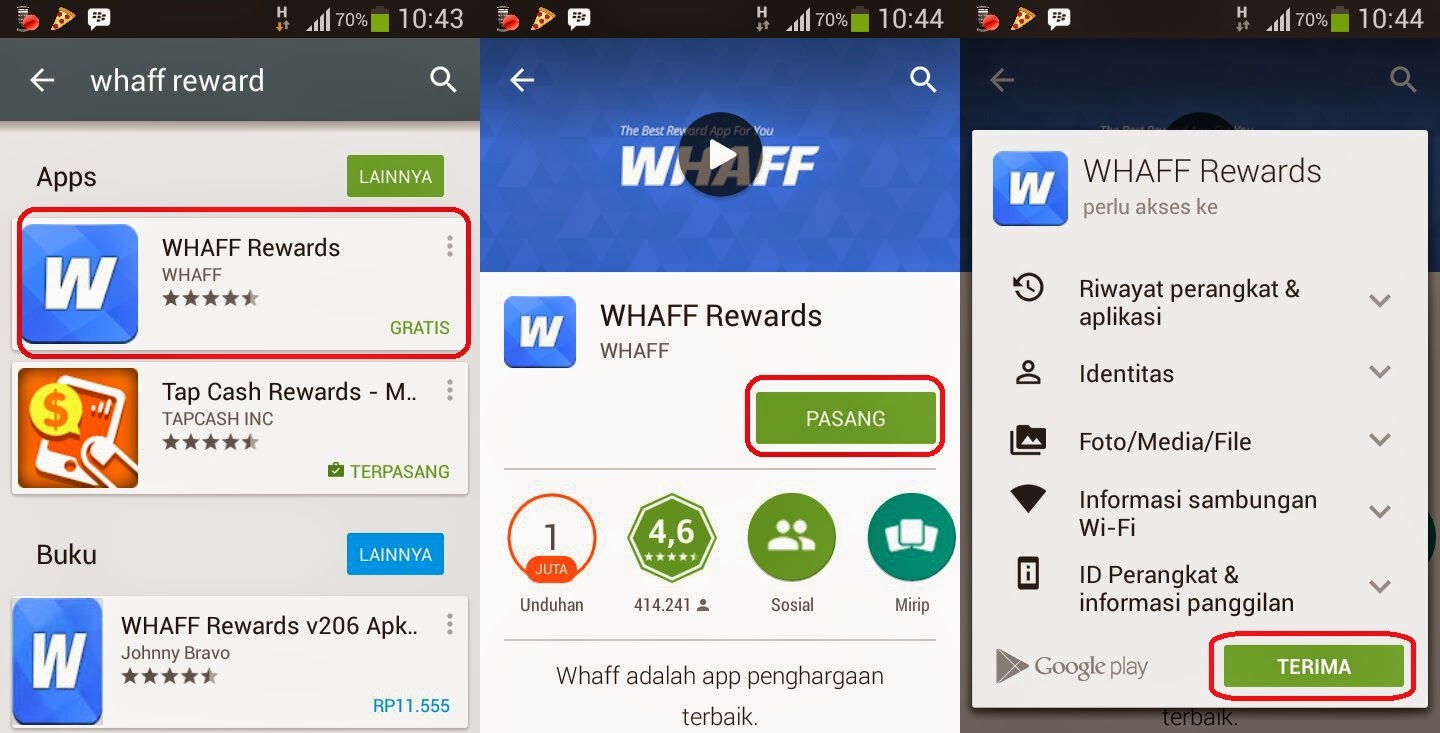 Sukses Whaff Cara Instalasi Whaff Rewards Dan Mendapatkan Dollarnya