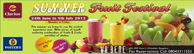 Summer Fruit festival Clarion hotel