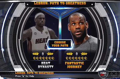NBA 2K14 LeBron Path to Greatness Mode