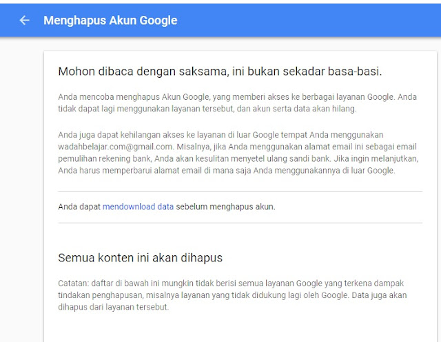 Cara Menghapus Akun Google Terbaru