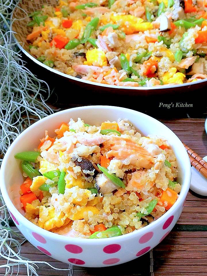 Peng's Kitchen Salmon Quinoa Fried Rice