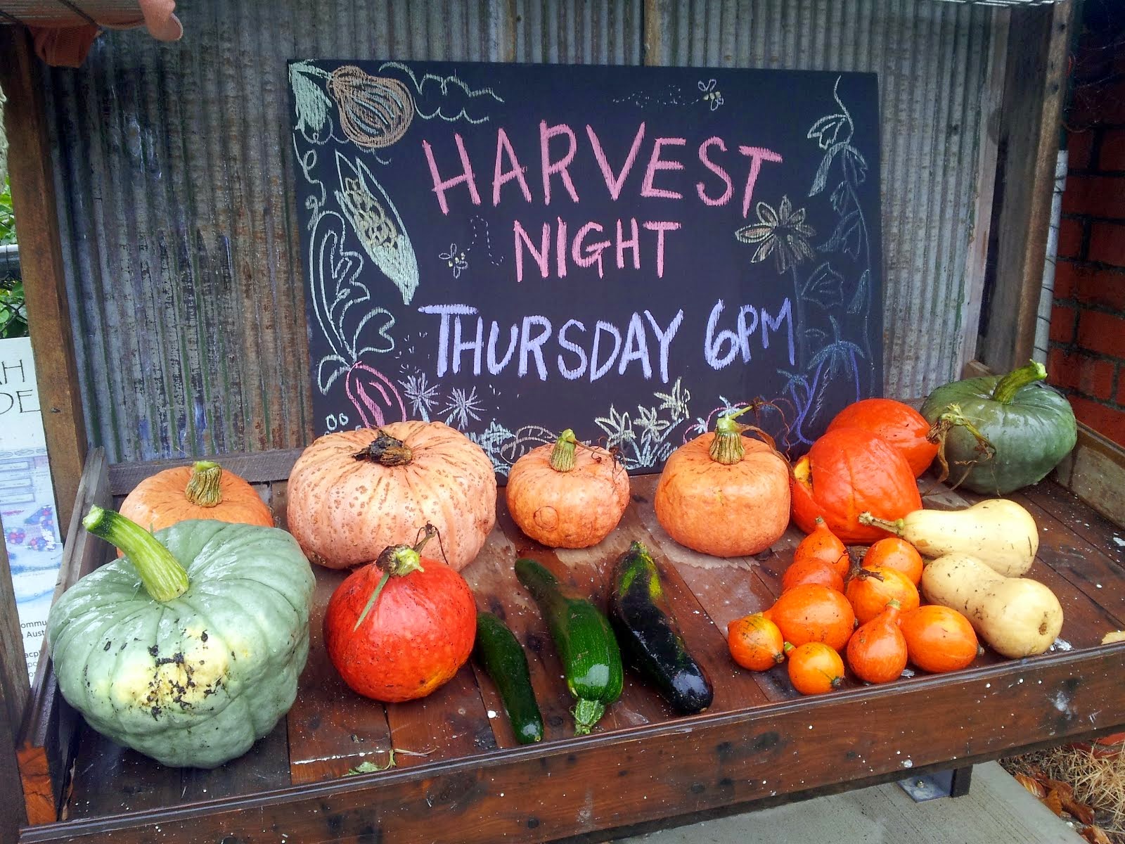 harvest table