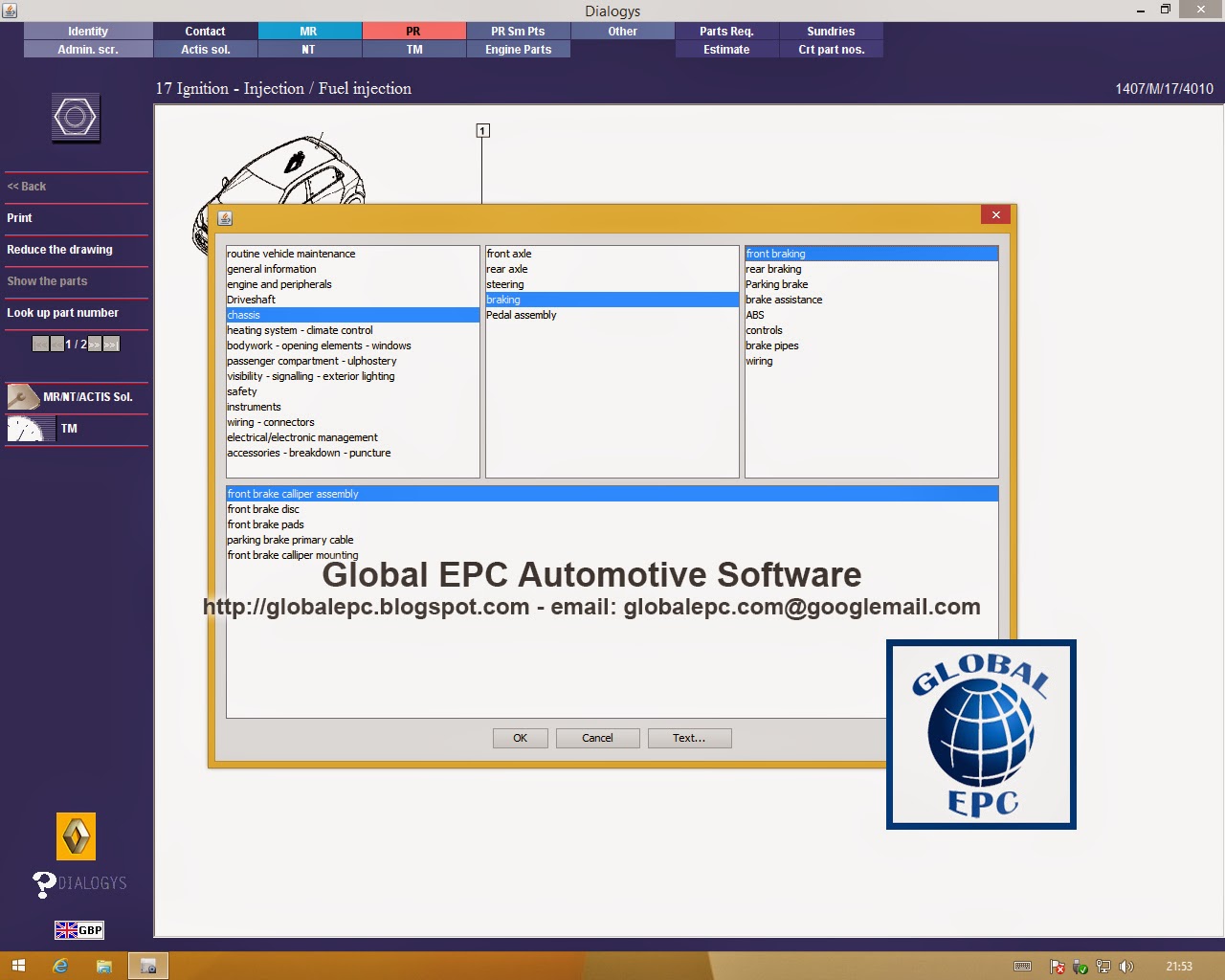 RENAULT DACIA DIALOGYS 4.36 (12.2014) - WORKSHOP MANUALS & PARTS CATALOGUE  Do you want to buy it? £30 email us: [email protected]