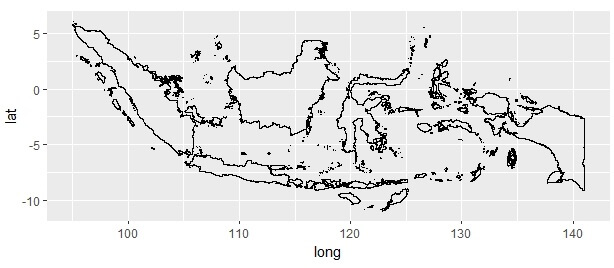 Peta Indonesia di R