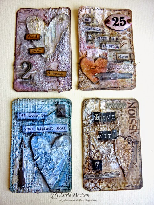 Astrid's Artistic Efforts: 52 card pick up with texture....