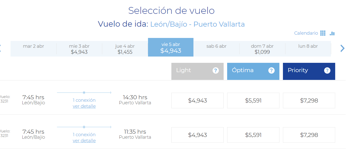 Viajar de León a Puerto Vallarta, mejor por Primera Plus