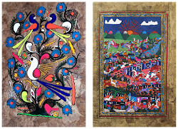 mexican folk amate paper paintings bark drawings guide indian painting mexico designs projects credit collage