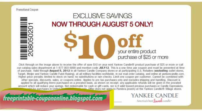 Candle coupons