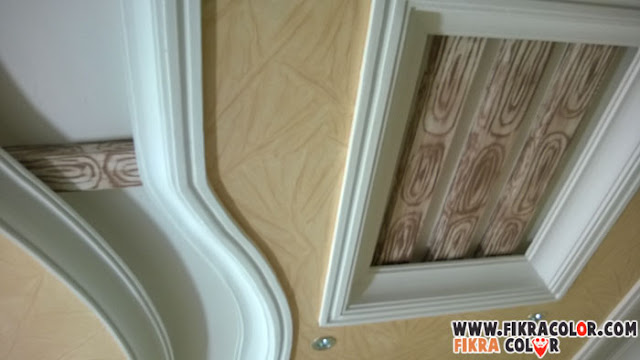 بالصور...جديد ديكورت أسقف على شكل خشب بطريقة عصرية تحفة