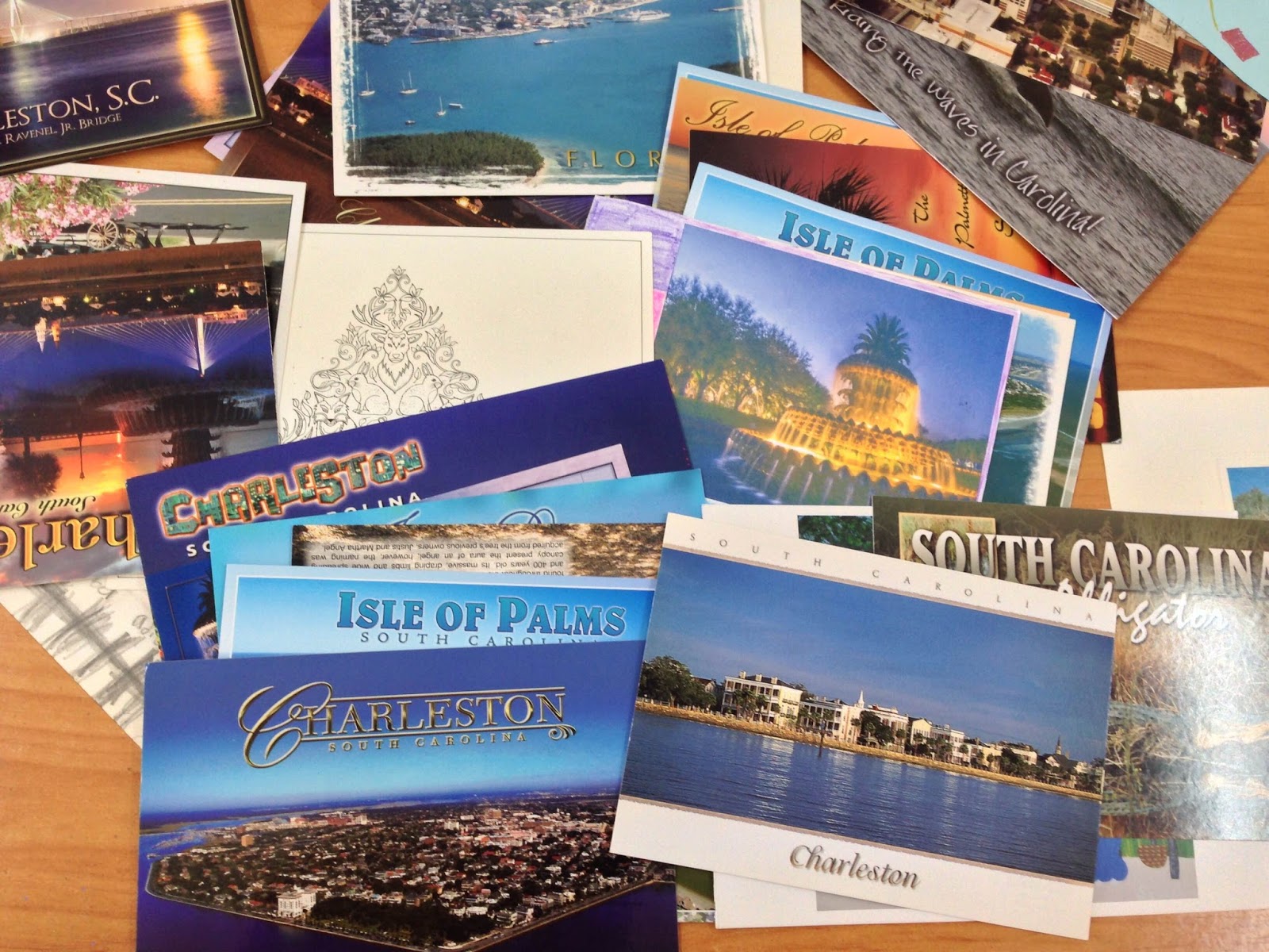 Palabras da man ao corazón Postcard Exchange Cards from South