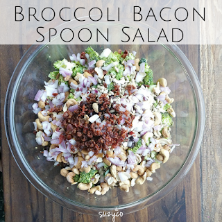broccoli bacon spoon salad