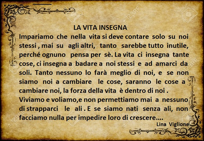 Lina -IL MIO ANGOLO: LA VITA INSEGNA
