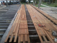 Projek Pemasangan Decking Kayu di Lombok