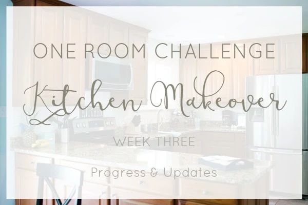 One room challenge kitchen makeover progress