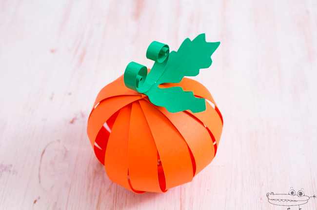 Especial Halloween: calabaza de papel