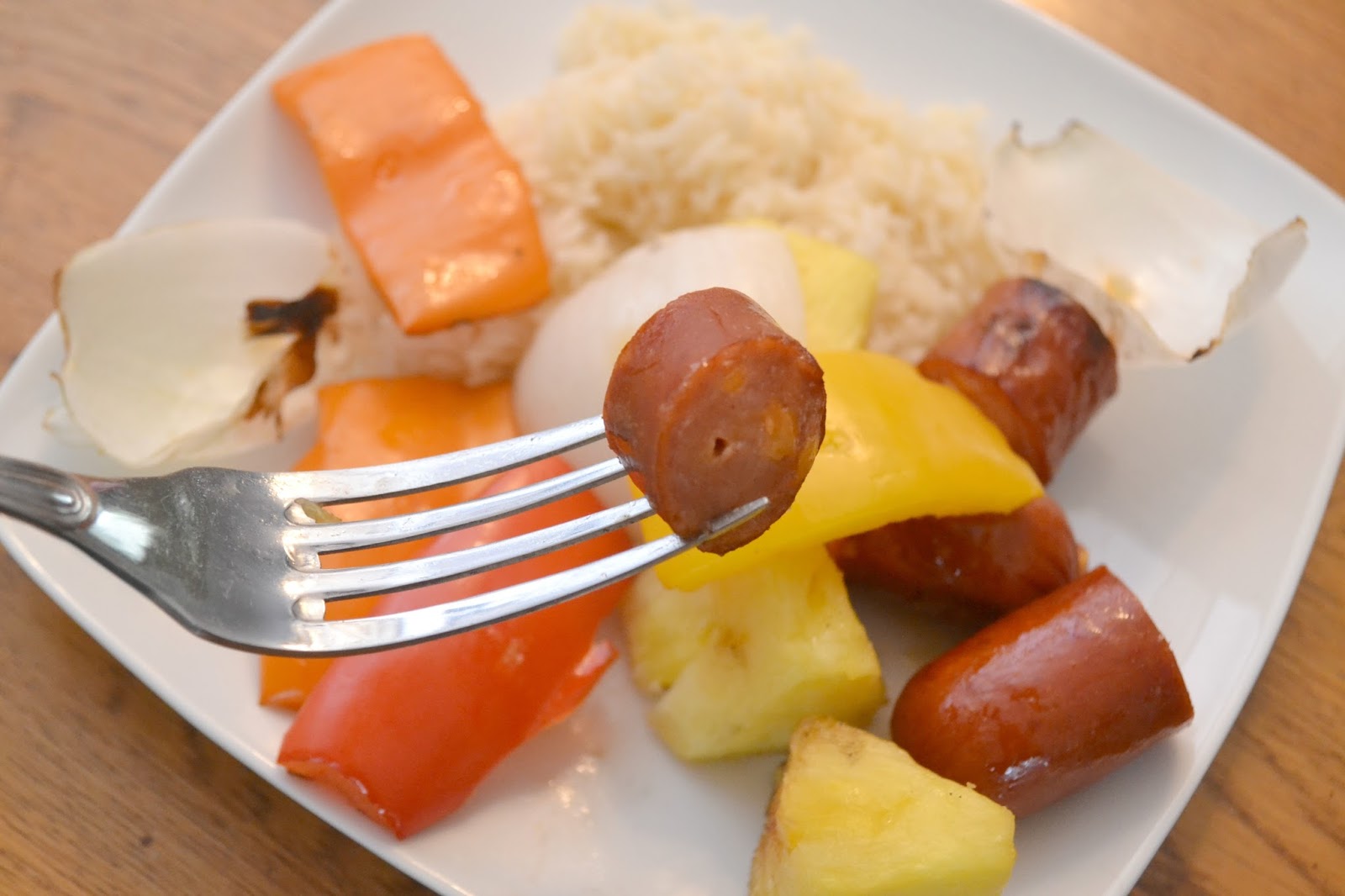 Eckrich Smoked Sausage and Veggie Kabobs Building Our Story