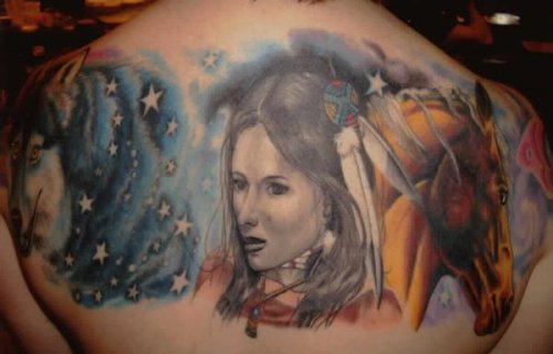 30+ Pretty Native American Women Tattoos | Free Neo Wallpapers