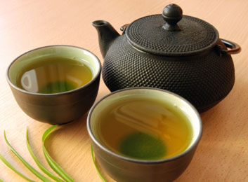 Green tea for glowing skin