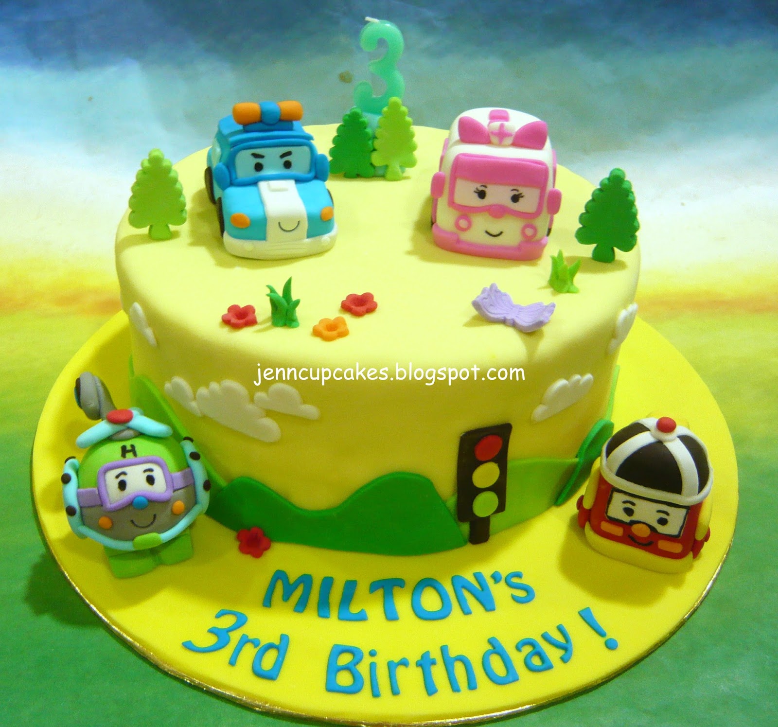 Jenn Cupcakes & Muffins: Robocar Poli Cake