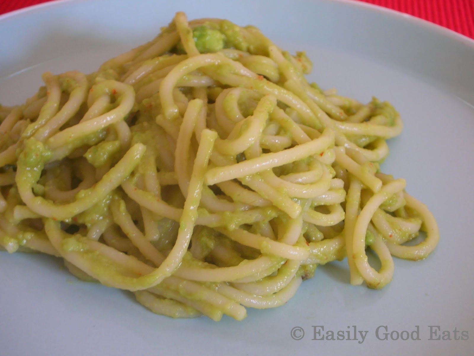 Easily Good Eats: Guacamole Spaghetti Recipe
