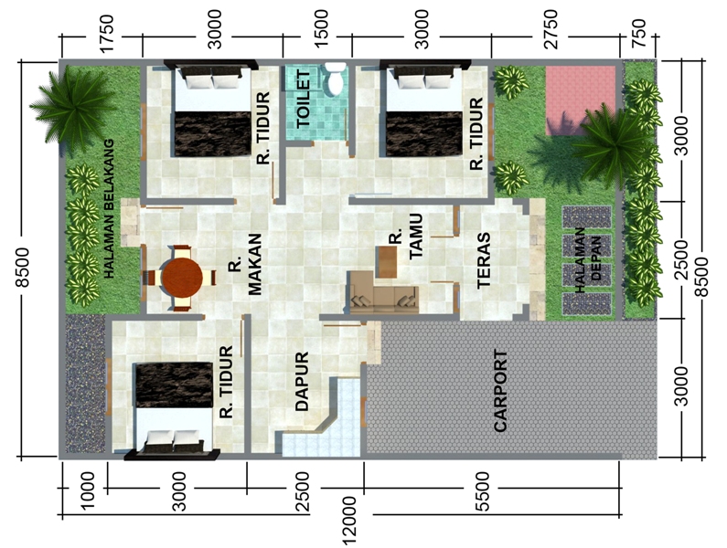 Model Rumah Minimalis Beserta Denah Terbaik Dan Populer Model Rumah Minimalis Beserta Denah Terbaik Dan Populer