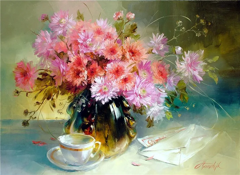 Анна Хомчик 1976 | Ukrainian Still life painter | The sweet moments