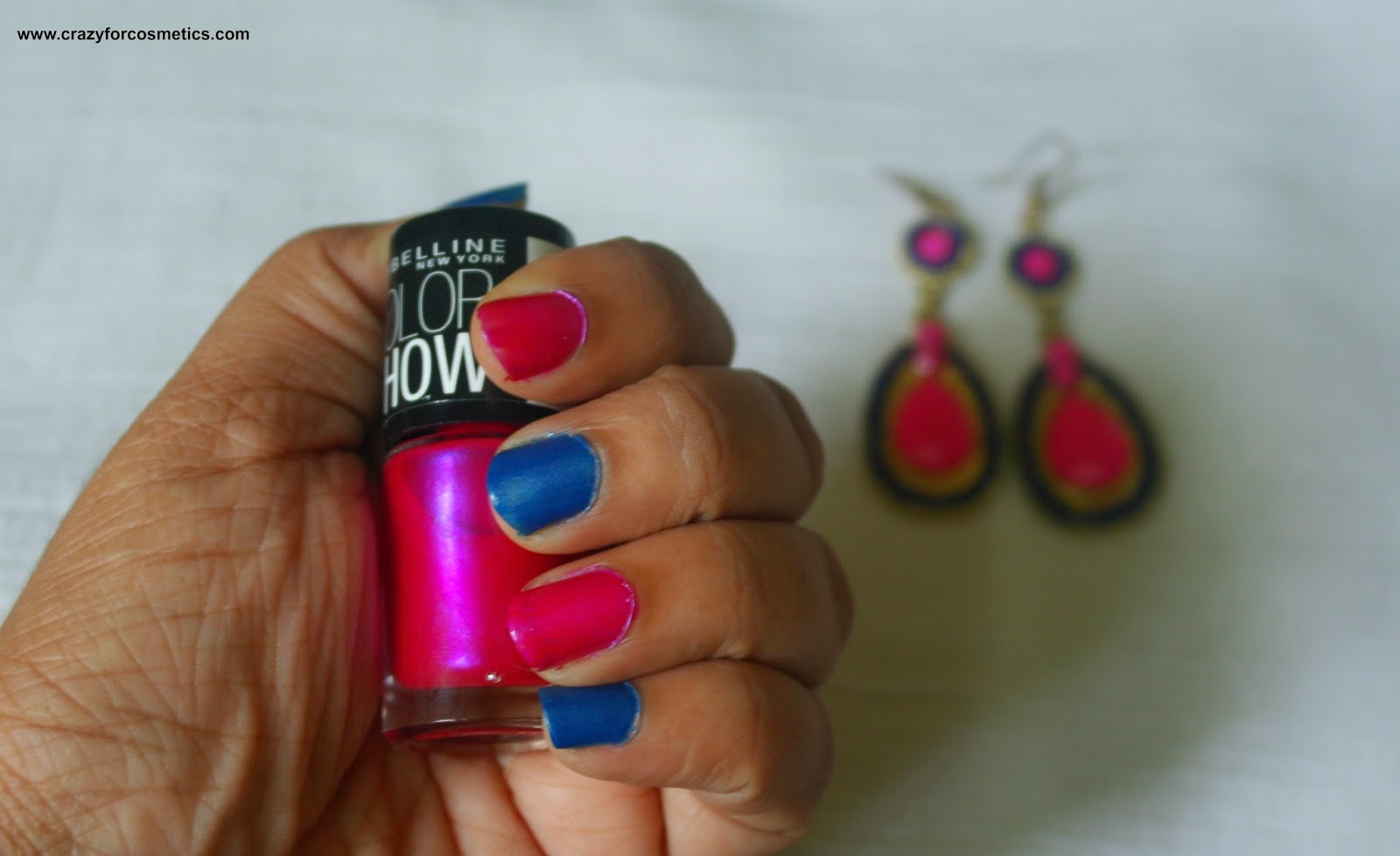 maybelline new york color show nail lacquer in denim dash swatch